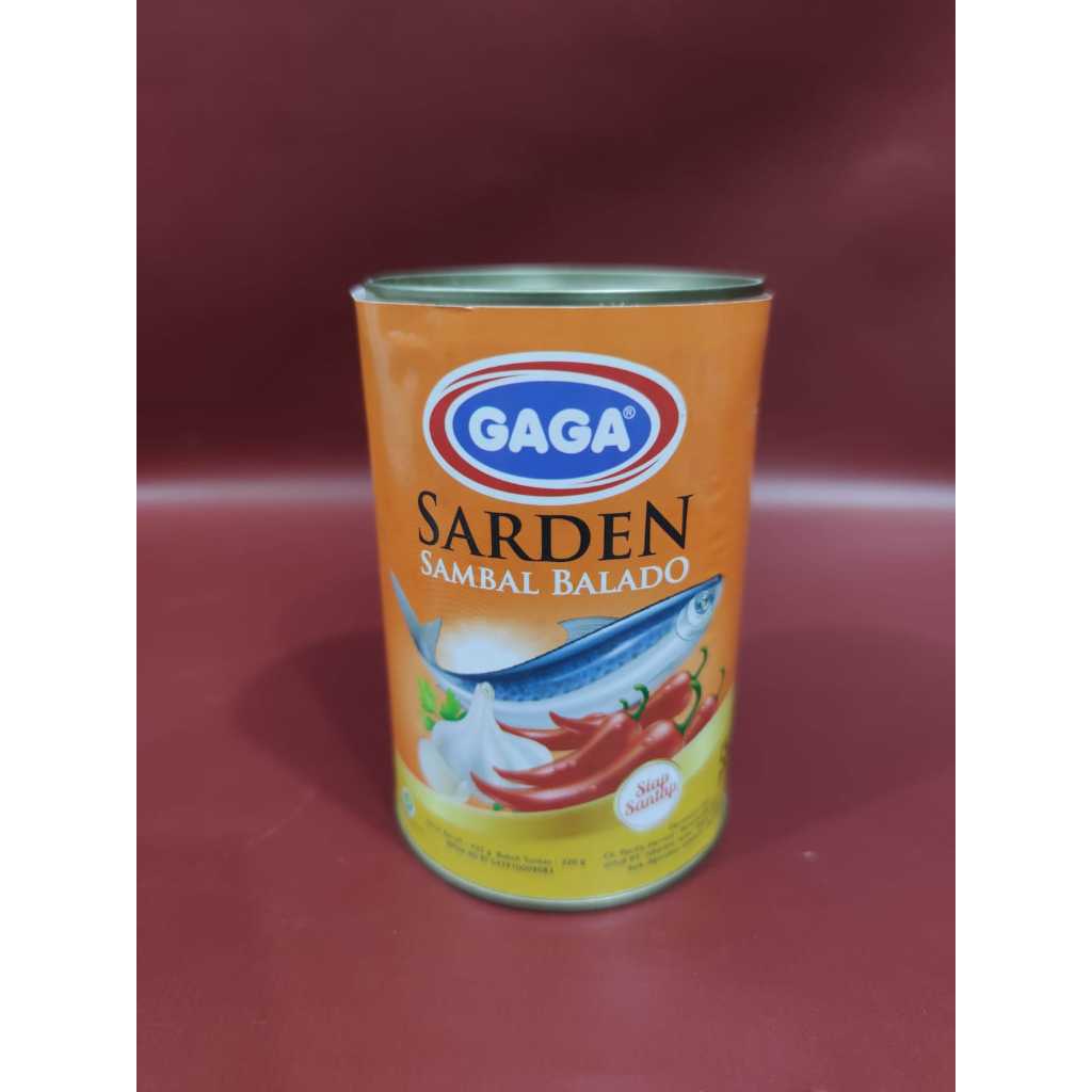 

Gaga Sarden Sambal Balado 425gr - Ikan Dalam Kaleng