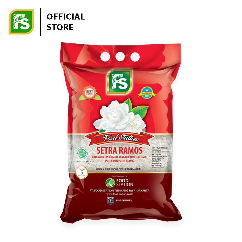 

12.12 BRANDS FESTIVAL Food Station - Beras Melati Setra Ramos 5 Kg grosir