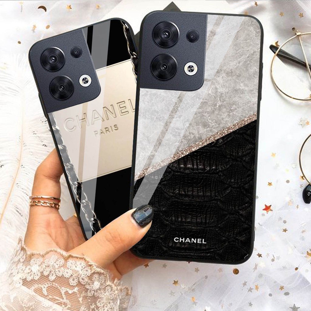 Case Kaca Oppo Reno 8 5G - Kesing Hp Oppo Reno 8 5G - Case Kaca Kilau Oppo Reno 8 5G - Case Oppo Ren