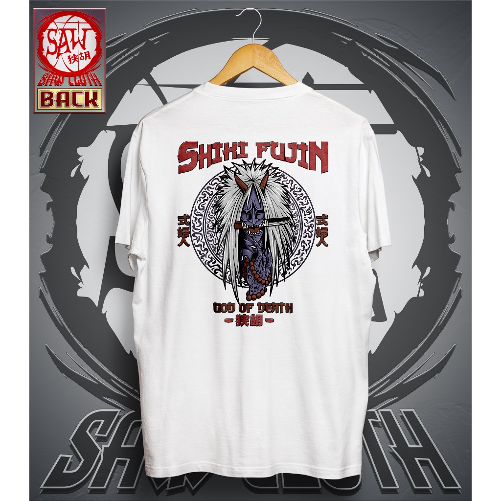 T-SHIRT KAOS SHIKI FUJIN Kaos Japanese Myth Yondaime Hokage Shiki Fujin Pria Wanita S.A.W Cloth Katu