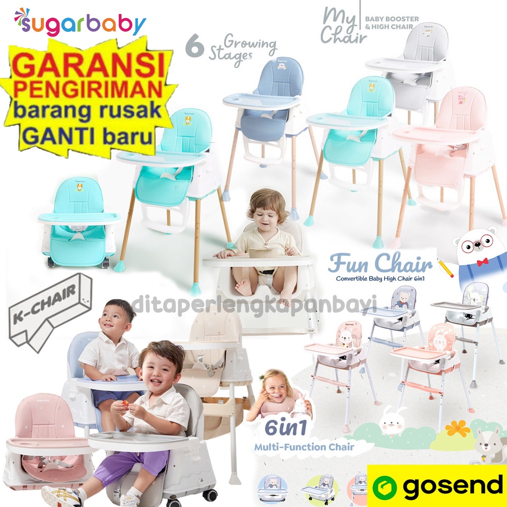 Star Sugarbaby My Chair (Baby Booster & High Chair) : 6 Growing Stages KURSI MAKAN BAYI SUGAR BABY M