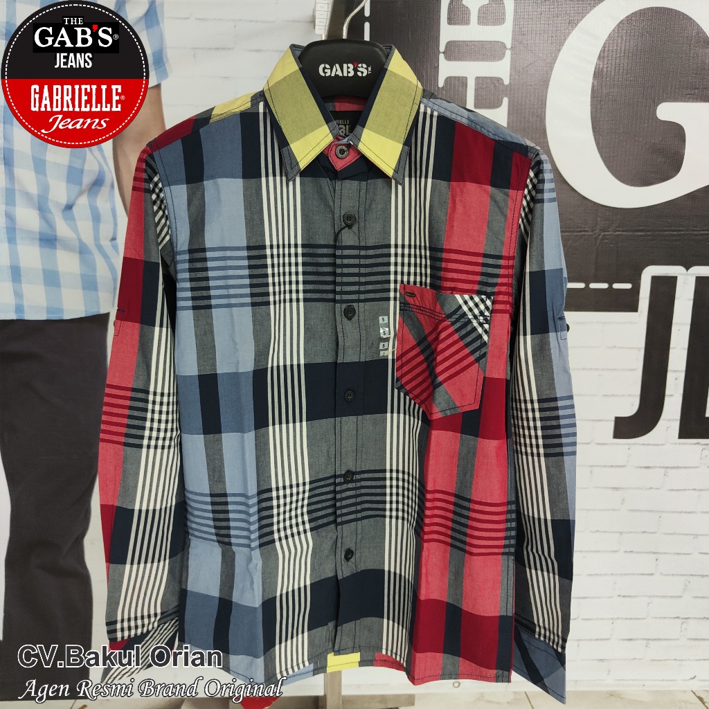 Kemeja Pria Gab's Original Size S Slimfit - LT11605SS SLM