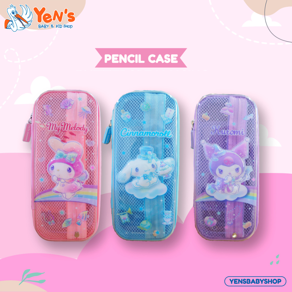 

Pencil case sanrio Transparant / kotak pensil anak karakter lucu KT028