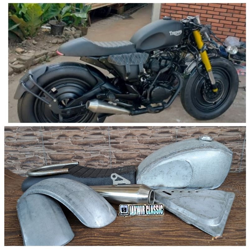 Paket motor custom japstyle Triumph Bratcafe bratstyle