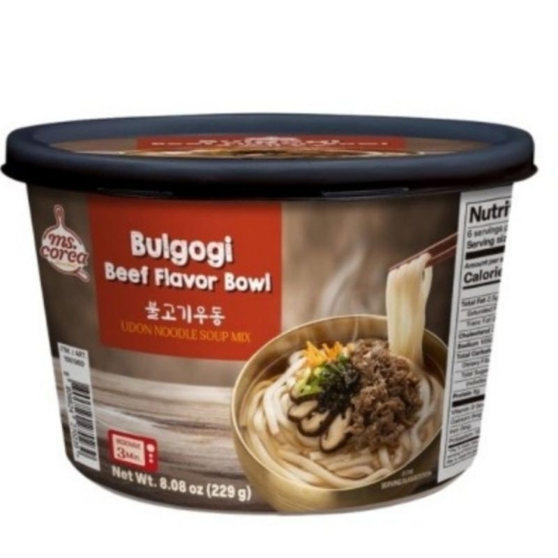 

MS Corea Bulgogi Beef Bulgogi Bowl / Udon Noodlee Soup Mix 229 gram