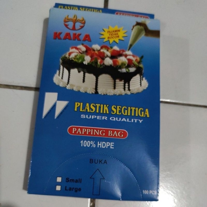 Plastik Segitiga Piping Bag TEBAL Isi 100 Lembar