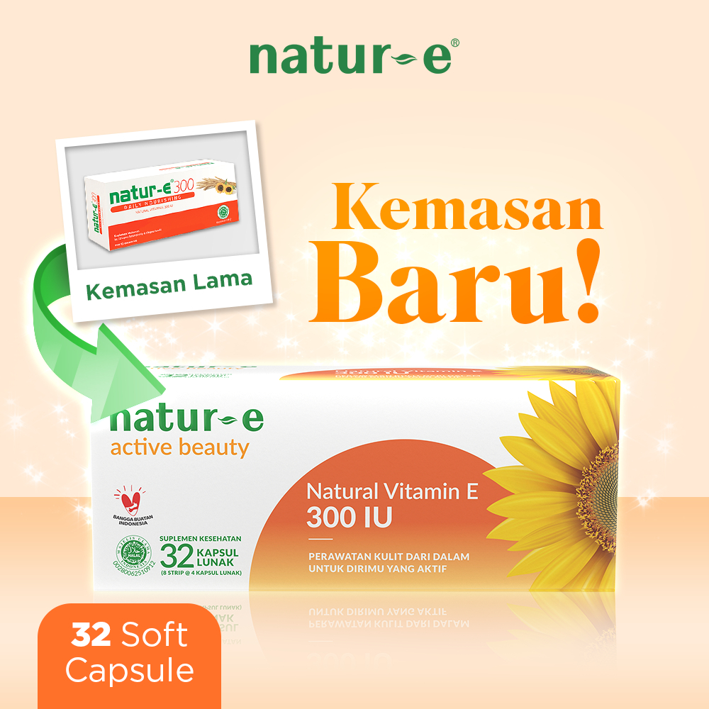 Natur-E Natur-e Advanced Soft capsule | White | Active Beauty | Suplemen Kulit NATUR E isi 16 & 32 Kapsul Pekanbaru