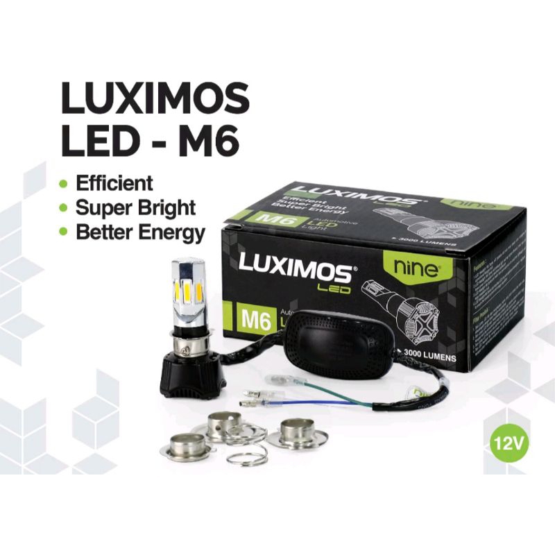 NINE ECO9/Luximos LAMPU LED 6 SISI H6/H4/H7 super terang