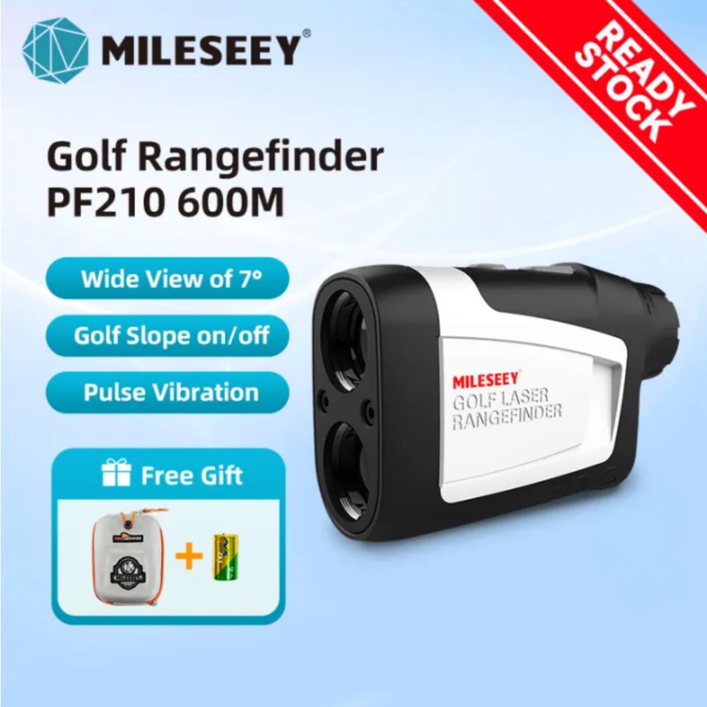 Mileseey PF210+ Teropong Laser Rangefinder 600M Biru Hitam