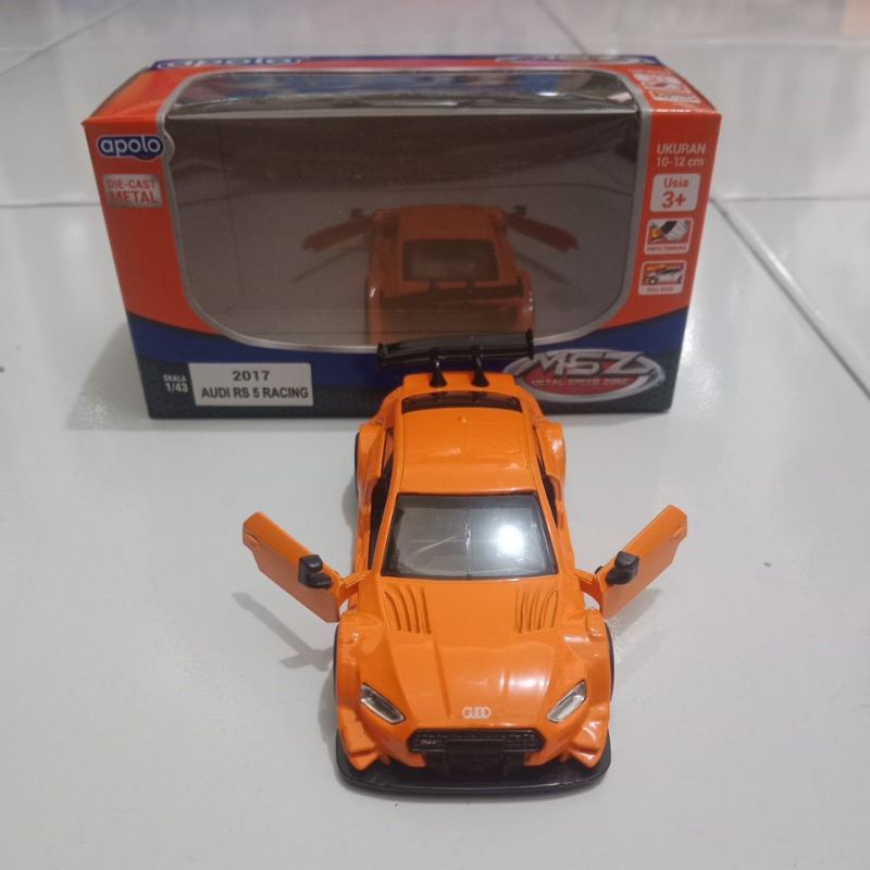 ASLI APOLO Diecast Apolo mobil Audi RS 5 Racing 2017.. Mobil Apolo Audi.. Apolo Asli.. Mobil Apolo