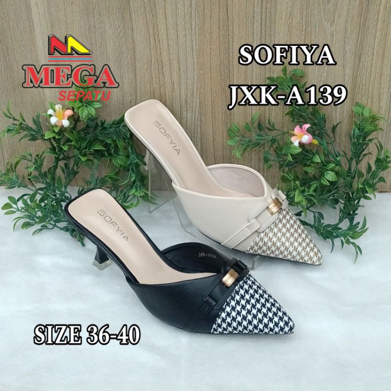 SANDAL TUTUP WANITA TERBARU TINGGI HAK 7.5CM SOFIYA JXK-A139