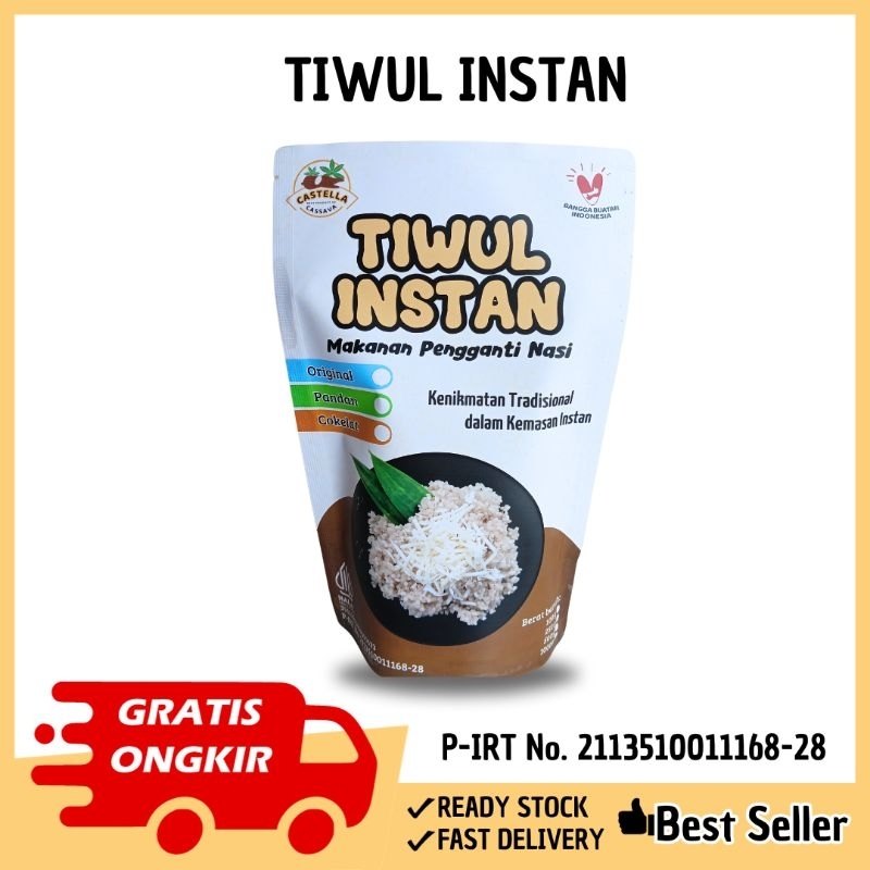 

Tiwul Instan Castella/ Gluten Free/ Tiwul Instan Mocaf