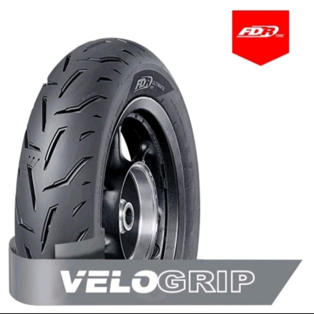 BAN LUAR FDR Velogrip Ultimate Ring 12 Tubeless (Pilih Ukuran) - Ban Motor Matic Skuter Tubles (Scoo