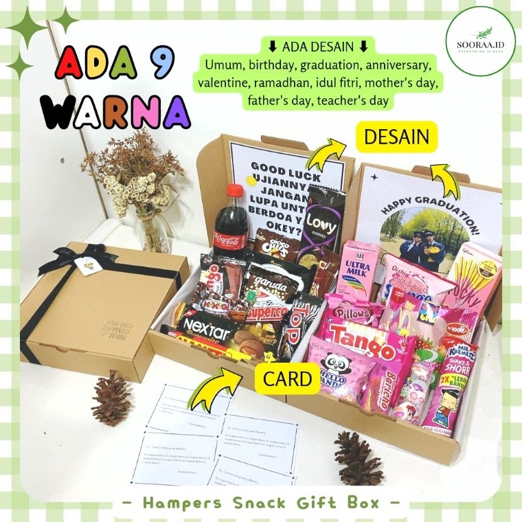 

✨[BACA DESKRIPSI] Hampers snack ulang tahun - Hampers lebaran - Hampers Ramadhan - snack box - gift box - hadiah ulang tahun - hadiah wisuda ✨