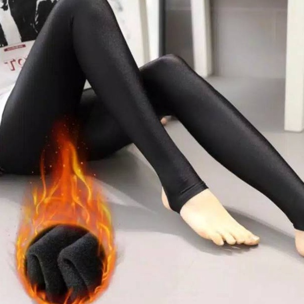 Yang dinanti Winter Fleece Thermal Legging 3XL 4XL 5XL Extra Warm Celana Panjang Musim Dingin Dalam 