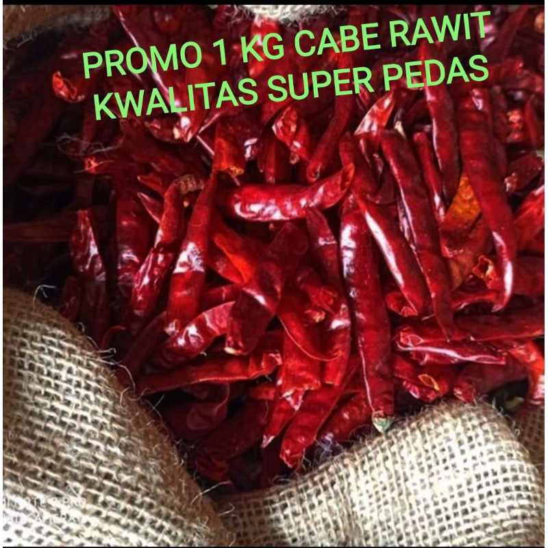 

Murah 1 KG Cabe Teja Kering Kwalitas Super Pedas