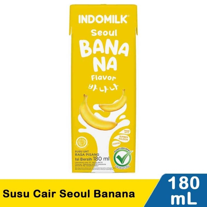 

Indomilk Susu Cair Uht Banana 180mL