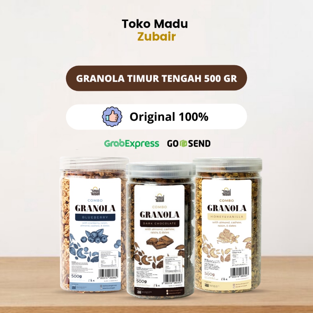 

Terbaik Granola Timur Tengah 500 Gram Sereal Oat Makanan Sehat Original grosir