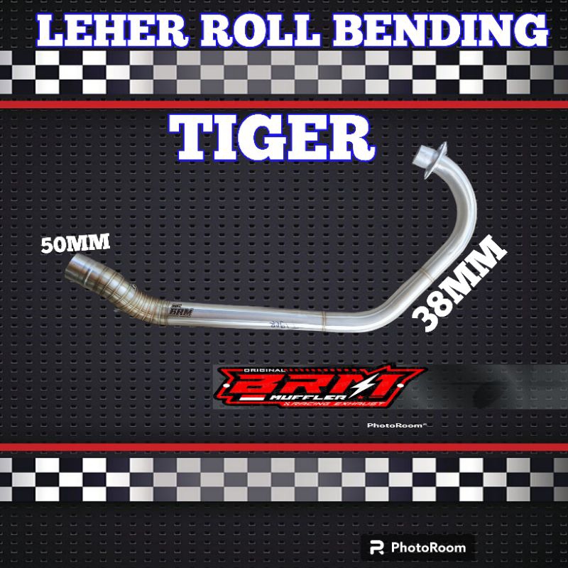 Leheran knalpot tiger roll bending dm 38mm full inlet 50mm promo COD terlaris termurah
