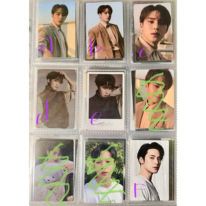 Trading Cards SEVENTEEN Incomplete Mingyu TC PC Photocard