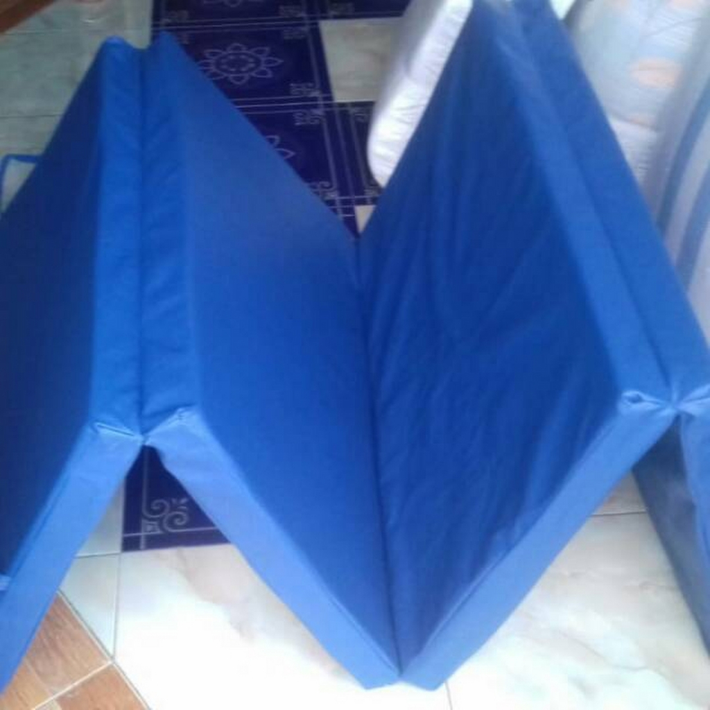 Sarung - Cover Kasur Busa INOAC Lipat Empat Bahan Kalep Waterproof Double