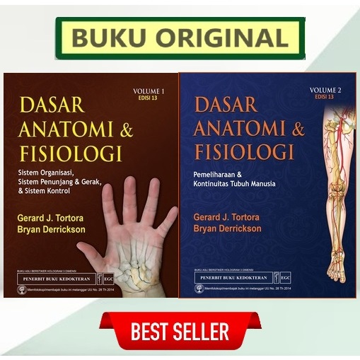 ORIGINAL Dasar Anatomi & Fisiologi Jilid 1 + 2 (set)  Edisi 13 - Tortora