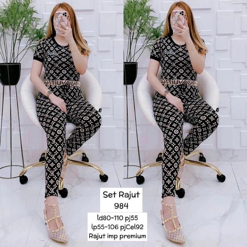 JYS Setelan Rajut Knit Set 984 Import