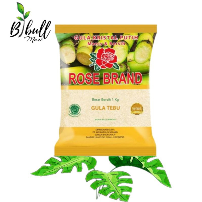 

GULA ROSE BRAND KUNING GULA TEBU 1KG Gula Putih Gula Pasir Gula Tebu Rosebrand 1kg