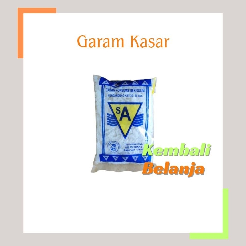 

Garam Kasar 100 Gram/ Garam Ikan/ Garam Krosok/ Garam Grosok/ Uyah Grosok