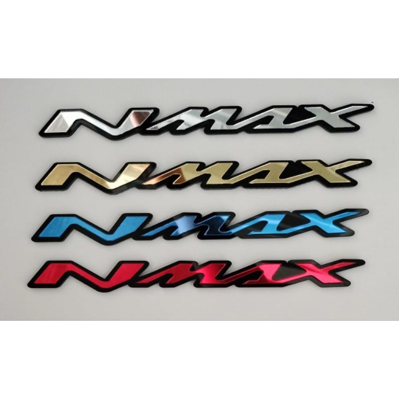 sepasang emblem 3d yamaha n max logo tulisan nmax logo body samping tulisan n max old dan new