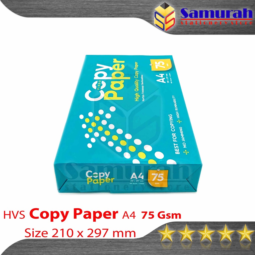 

Terbaik Kertas HVS Copy Paper A4 75 Gsm / 1 Rim HVS CopyPaper A4 75 Gram / Kertas Print Hvs Putih CPB 75gsm Termurah grosir