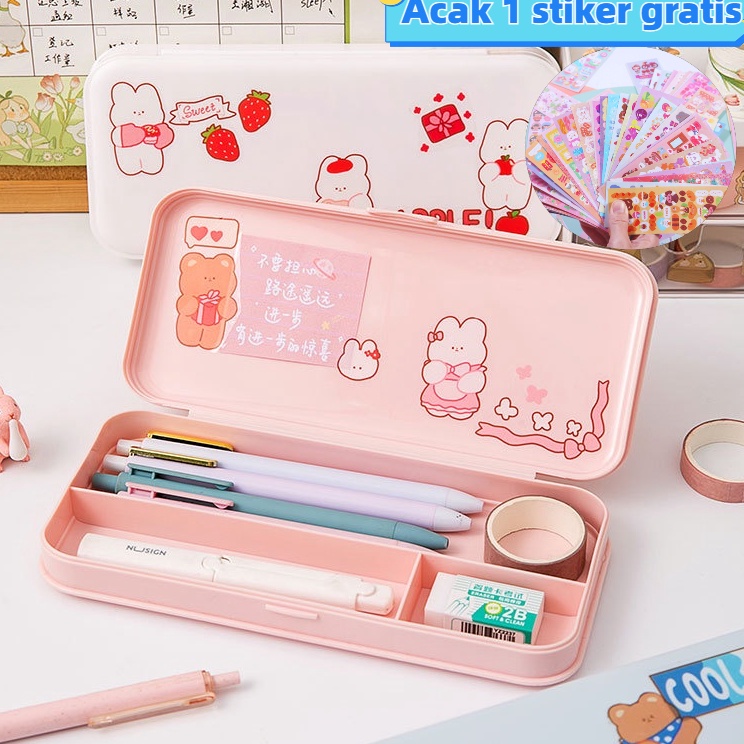 

Kotak Pensil Minimalis Pencil Case Aesthetic pencil box for student organization