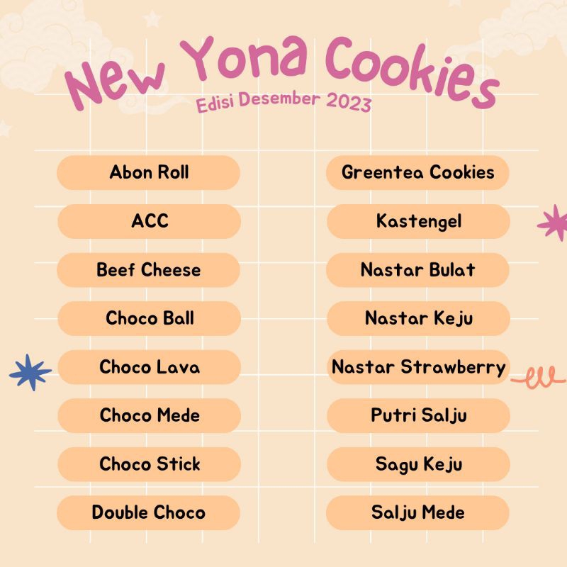 

NEW YONA COOKIES Kue Kering Lebaran