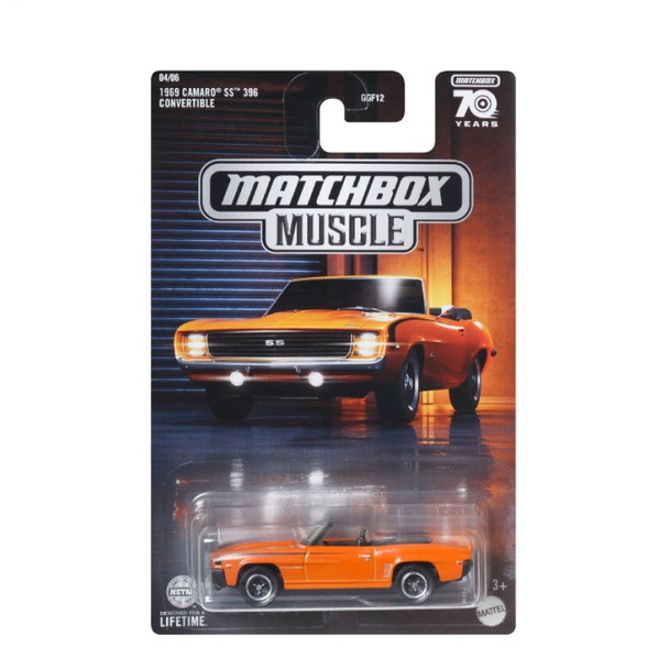 Matchbox Muscle 1969 Camaro SS 396 Convertible - Mainan Mobil Balap