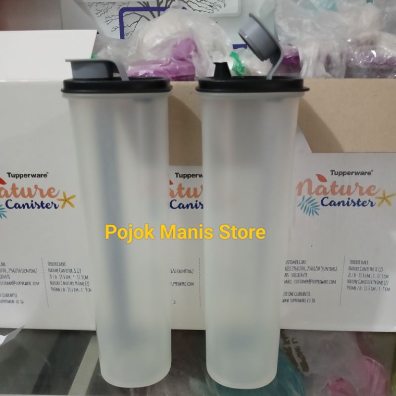 Promo botol minyak goreng urban 1,1 liter Tupperware bening Tutup ungu / Hitam eceran 1 pcs
