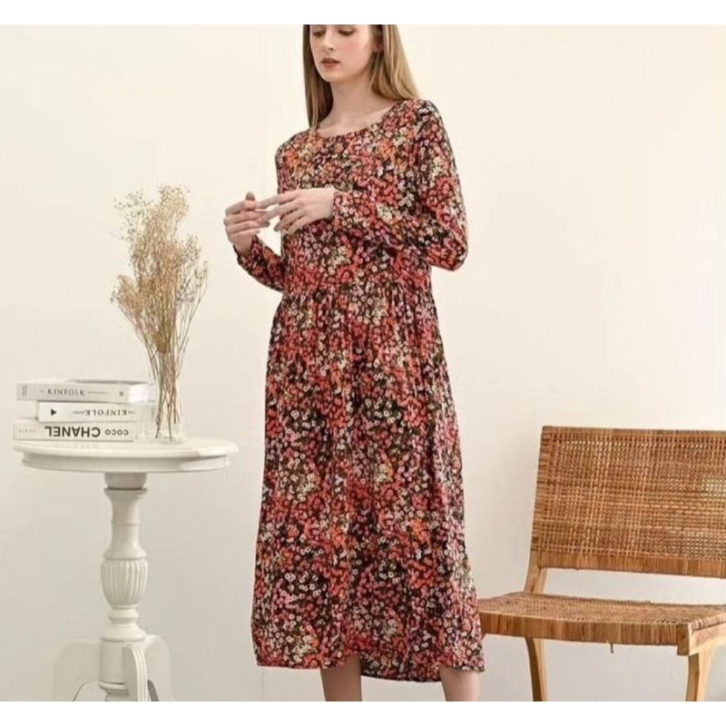H&M Maxi dress RED FLORAL/HM Tie-Belt Shirt Dress/NINE WEST Midi Shirt Dress