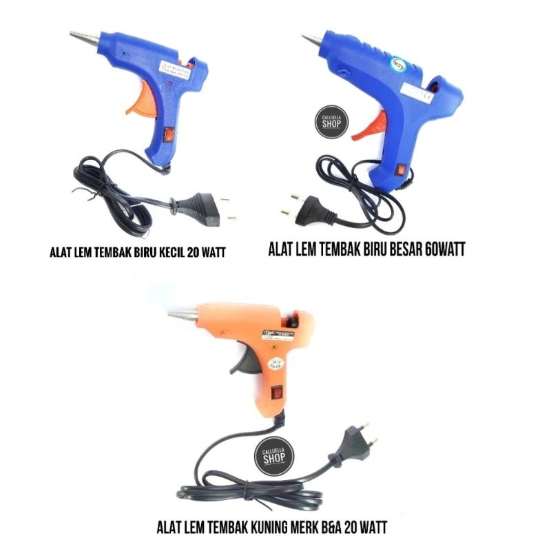 ALAT LEM TEMBAK DAN ISI LEM TEMBAK BESAR DAN KECIL  | BAHAN BROS | BAHAN CRAFT | BAHAN GELANG | KERA