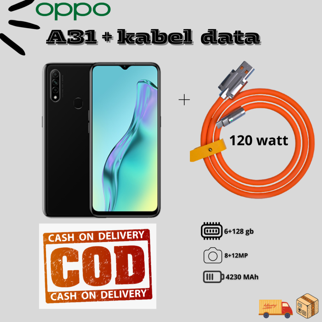 Handphone Oppo A31 Ram 6 GB / 128 GB Fullset Garansi 1 Tahun