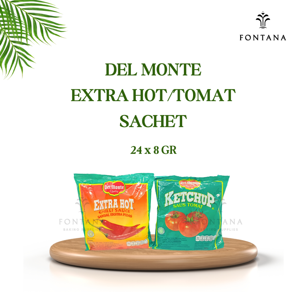 

DEL MONTE SACHET SAUS EXTRA HOT 8 GR / DEL MONTE SACHET SAUS TOMAT 8 GR