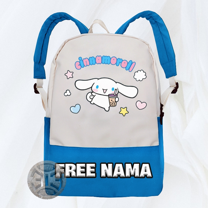 Tas Anak Cinnamoroll Tas Sekolah Anak Cinnamoroll Sanrio Free Nama