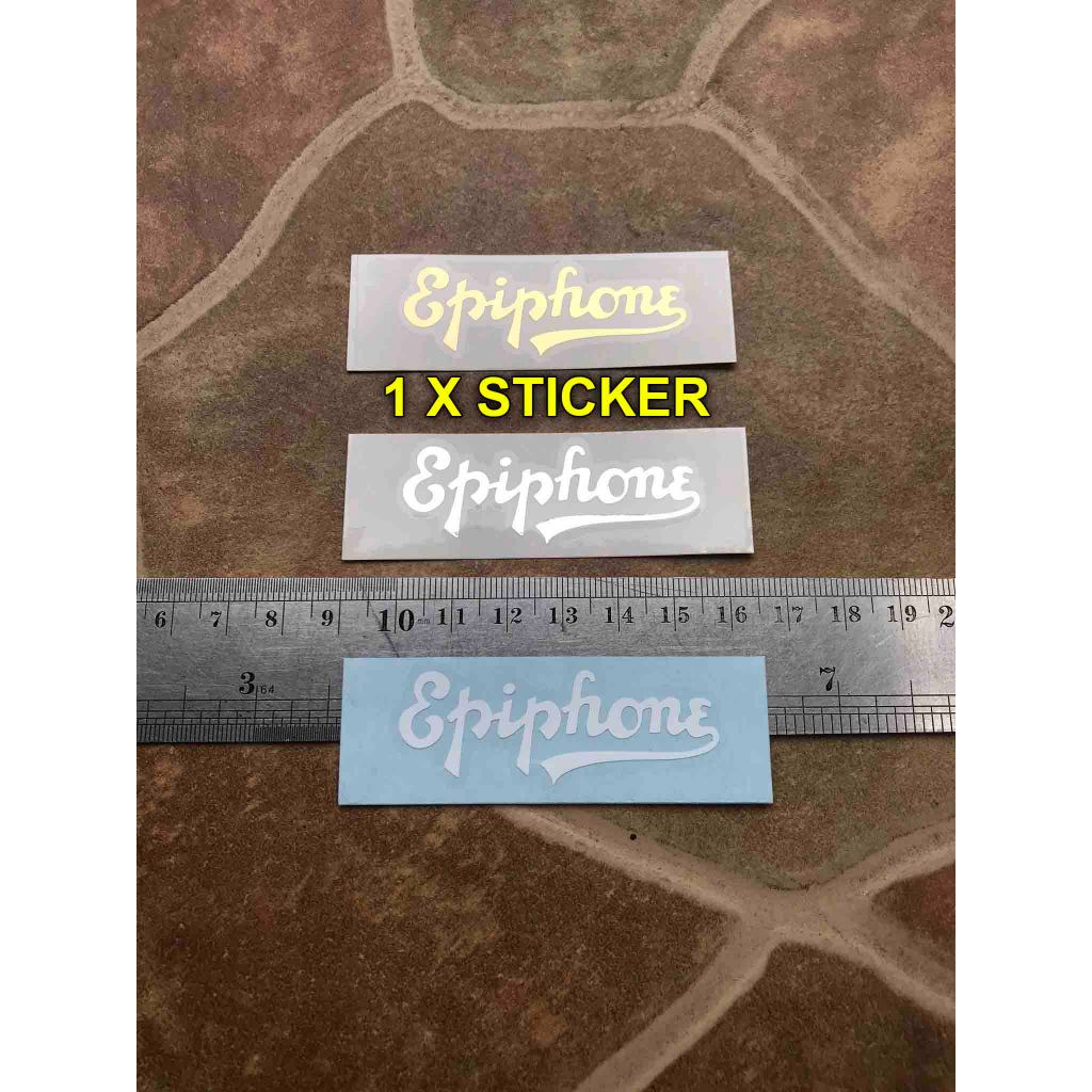 Headstock Sticker Epiphone Masterbilt Gitar Akustik Elektrik Hollow Body Folk Klasik Guitars Logo De