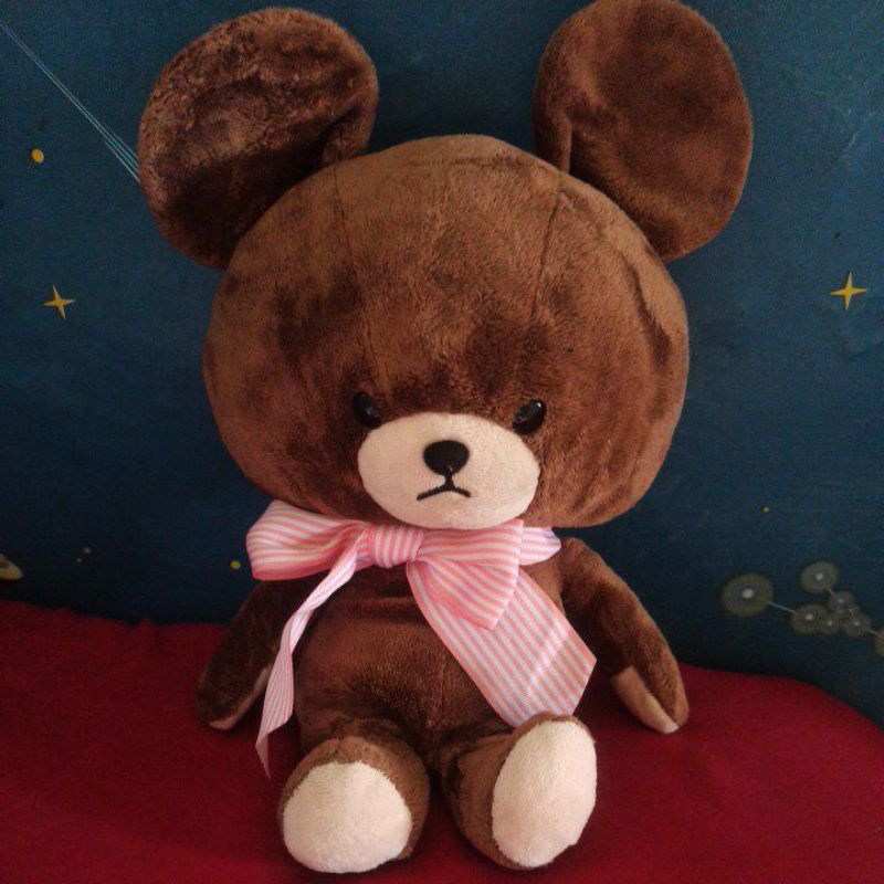 boneka teddy the bears school pita pink plush doll mainan anak kolpri bearschool bantal bayi sandara