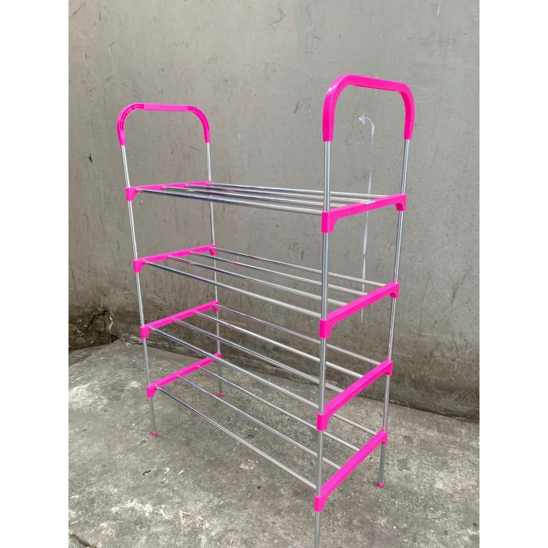 Rak Sepatu Stainless 4 Susun