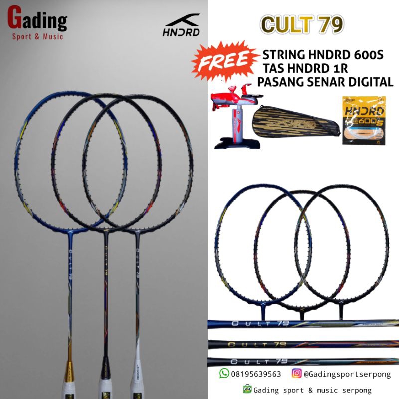 Raket Badminton Hundred Cult 79 Superlite / HNDRD Cult 79 Original