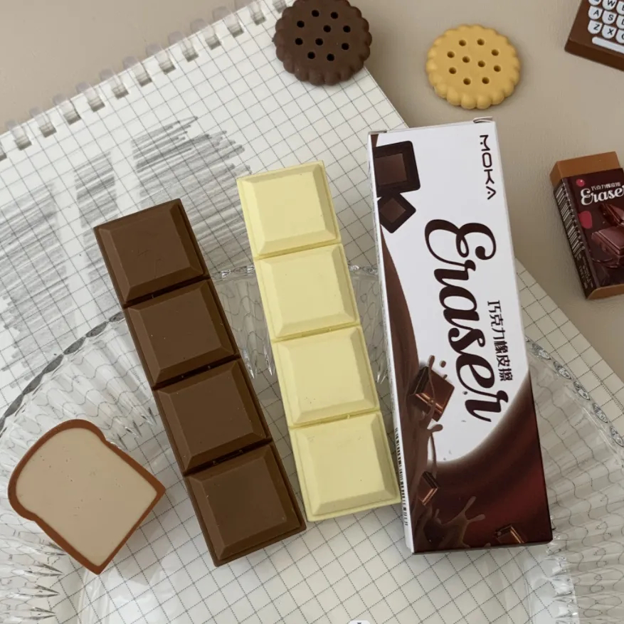 

Penghapus cokelat bentuk makanan fancy eraser lucu unik