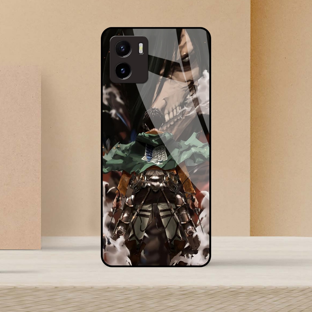 [ AOT ] jasoncellphone Softcase Kaca Kilau VIVO Y15S / VIVO Y01 - Casing Hp - Softcase - Softcase Gl