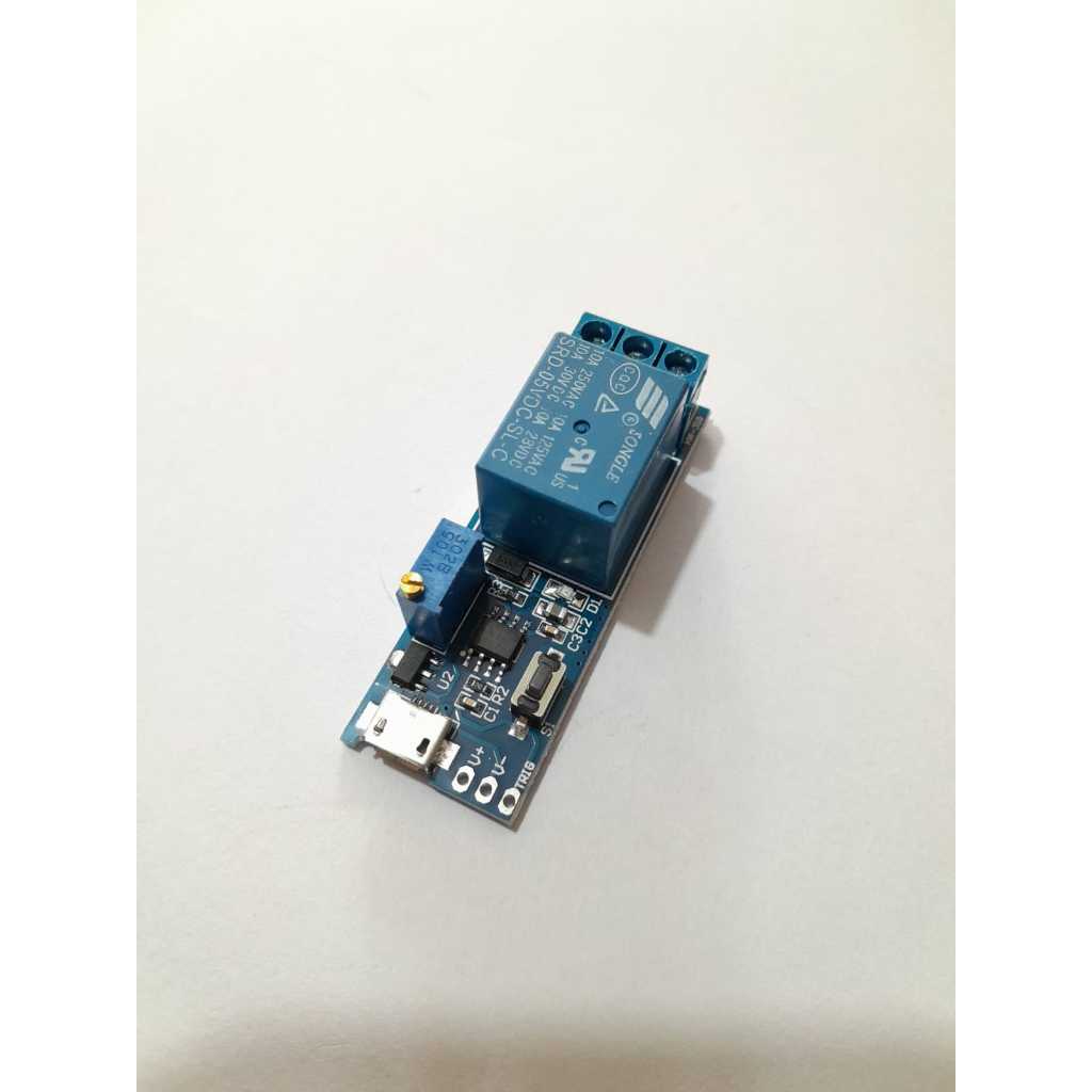 Relay timer delay switch ne555 Micro usb trigger 555