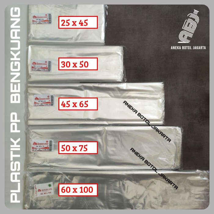 Plastik PP bangkuang bening / Plastik PP laundry kiloan