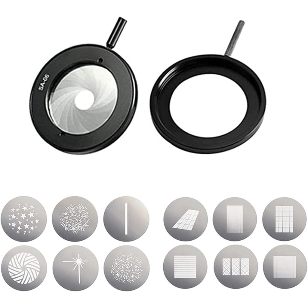 Godox GOBO Set SA-09-004 Kit with GOBO Set Holder SA-10 Kit for Godox S30 S60 Focusing LED Light