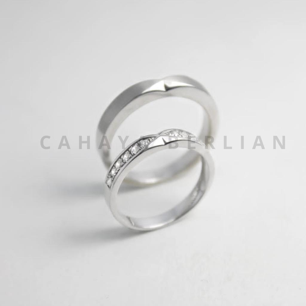 cincin couple kawin/tunangan termurah emas paladium